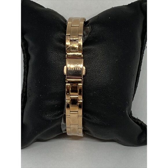 Bertha Madison BR6706 Womens Stainless Steel Analog Rose Dial Quartz Watch LJ436 - Picture 6 of 12